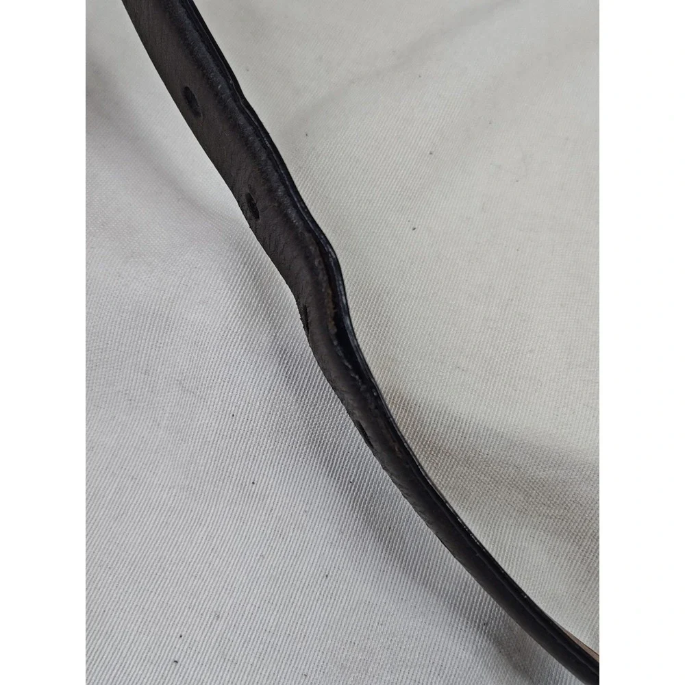 Polo Ralph Lauren‎ Men's Italian Saddle Leather Black Dress work Belt Size 36/90